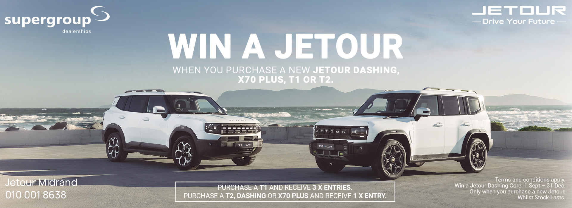Win a Jetour Dashing at Jetour Midrand